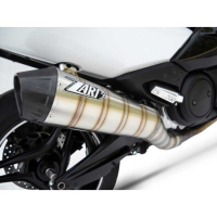 Ligne complète d'échappement inox Zard - Version : racing, Options : sans option, Matière : titane, Embout : embout inox