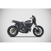 Echappement bas inox Zuma Zard - Options : noir, Matière : inox, Embout : embout inox, Version : homologué 