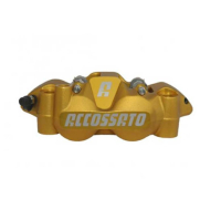 ETRIER MONOBLOC FORGE ENTRAXE 108 - Version : plaquettes ZXC, Couleur : anodisé or