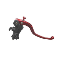 MAITRE CYLINDRE DE FREIN NOIR 19X18 LEVIER FIXE - Couleur : ROUGE, Type : Long