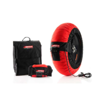 Paire de couvertures chauffantes Termorace Evo 50 80 et 100 C - Couleur : ROUGE, Taille : MOTO 3 