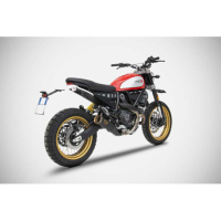 Echappement bas inox Zuma Zard - Version : racing, Options : sans option, Matière : inox, Embout : embout inox