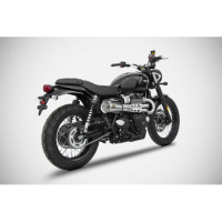 Ligne d'échappement tiger 70 haut inox Zard - Version : racing, Options : sans option, Matière : inox, Embout : embout inox 