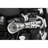 Ligne d'échappement tiger 70 haut inox Zard - Version : racing, Options : sans option, Matière : inox, Embout : embout inox