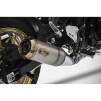 Ligne complète d'échappement titane 4 en 1 Kawasaki z900rs Zard - Options : noir, Matière : titane, Embout : embout inox, Version : homologué