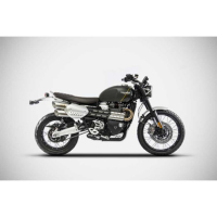 Double échappement haut inox Zard - Options : noir, Matière : inox, Embout : embout inox, Version : homologué 