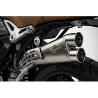 Echappement inox BMW R Nine T scrambler version limited edition Zard - Options : noir, Version : homologué, Embout : embout inox, Matière : inox 