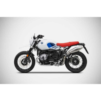 Echappements inox BMW R Nine T version r80 Zard - Options : noir, Matière : inox, Embout : embout inox, Version : homologué