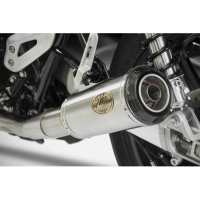 Double échappement bas inox modele sp Zard - Options : sans option, Matière : inox, Embout : embout carbone, Version : homologué