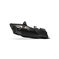 Echappement inox Triumph street triple 765 Zard - Options : noir, Matière : titane, Embout : embout carbone, Version : homologué