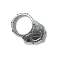 Couvercle transparent pour embrayages à huile Ducati - Couleur entourage : ARGENT, Couleur carter : ORA