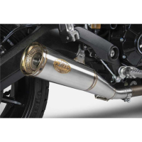 Echappement Zuma inox Ducati scrambler 800 Zard - Options : sans option, Version : homologué, Embout : embout bronze, Matière : inox