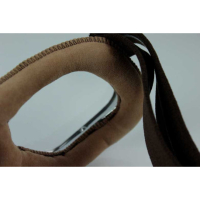 LUNETTES NANNINI CRUISER - Couleur : Chrome poli - Cuir marron, Couleur verre : ECRAN Gris antibuée