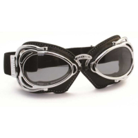 LUNETTES NANNINI HOT ROD - Couleur : Noir - Cuir noir - Surpiqûres orange, Couleur verre : ECRAN Miroir gris