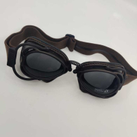 LUNETTES NANNINI HOT ROD - Couleur : Noir - Cuir noir - Surpiqûres orange, Couleur verre : ECRAN Miroir gris