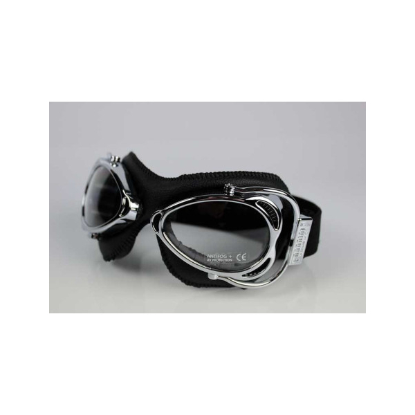 LUNETTES NANNINI STREETFIGHTER - Couleur : Marron - Cuir marron - Surpiqûres marron, Couleur verre : ECRAN Miroir gris