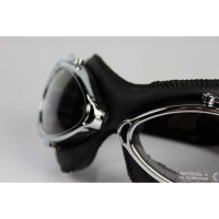 LUNETTES NANNINI STREETFIGHTER - Couleur : Marron - Cuir marron - Surpiqûres marron, Couleur verre : ECRAN Miroir gris