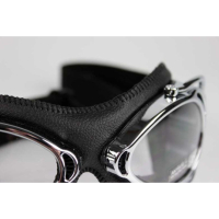 LUNETTES NANNINI STREETFIGHTER - Couleur : Marron - Cuir marron - Surpiqûres marron, Couleur verre : ECRAN Miroir gris