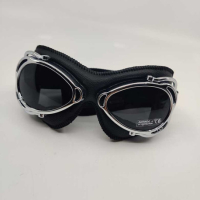 LUNETTES NANNINI STREETFIGHTER - Couleur : Marron - Cuir marron - Surpiqûres marron, Couleur verre : ECRAN Miroir gris