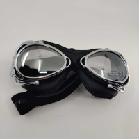 LUNETTES NANNINI STREETFIGHTER - Couleur : Marron - Cuir marron - Surpiqûres marron, Couleur verre : ECRAN Miroir gris