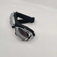 LUNETTES NANNINI STREETFIGHTER - Couleur : Marron - Cuir marron - Surpiqûres marron, Couleur verre : ECRAN Miroir gris