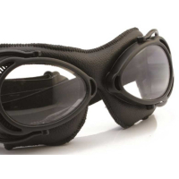 LUNETTES NANNINI STREETFIGHTER - Couleur : Marron - Cuir marron - Surpiqûres marron, Couleur verre : ECRAN Miroir gris