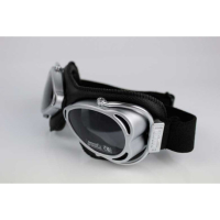 LUNETTES NANNINI STREETFIGHTER - Couleur : Marron - Cuir marron - Surpiqûres marron, Couleur verre : ECRAN Miroir gris