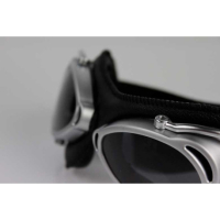 LUNETTES NANNINI STREETFIGHTER - Couleur : Marron - Cuir marron - Surpiqûres marron, Couleur verre : ECRAN Miroir gris