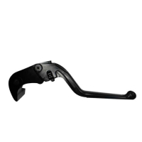 Levier de frein fixe Accossato aluminium taillé masse - Couleur : NOIR, Type : Long 