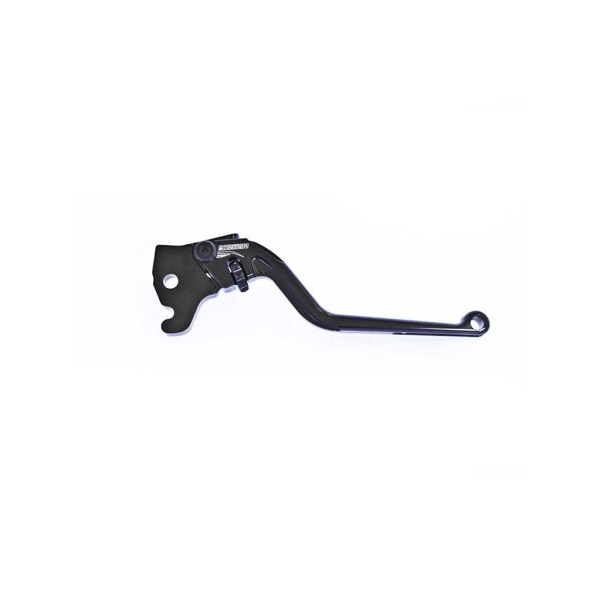 Levier de frein fixe Accossato aluminium taillé masse - Couleur : NOIR, Type : Long