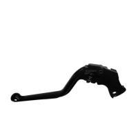 Levier d'embrayage fixe Accossato aluminium taillé masse - Couleur : NOIR, Type : Long