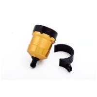 PETIT RESERVOIR DE LIQUIDE EVOTECH FREIN - EMBRAYAGE - Couleur Corps : Rouge, Couleur bouchon : Orange, Couleur patte : Titanium
