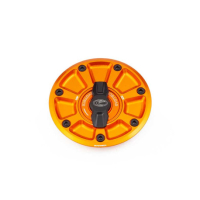 KTM DUKE 790 TRAPPE A ESSENCE EVOTECH 1-5 DE TOUR - Couleur vis de trappe à essence : NOIR, Couleur bouchon intérieur de trappe : ORANGE, Couleur extérieur de trappe : NOIR
