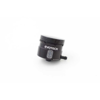 GROS RESERVOIR DE LIQUIDE DE FREIN EVOTECH SORTIE LATERALE - Couleur bouchon : Or, Couleur Corps : Orange