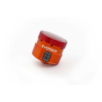 GROS RESERVOIR DELIQUIDE DE FREIN EVOTECH SORTIE DROITE - Couleur Corps : Bleu, Couleur bouchon : Silver