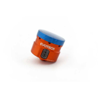 GROS RESERVOIR DELIQUIDE DE FREIN EVOTECH SORTIE DROITE - Couleur Corps : Or, Couleur bouchon : Bleu