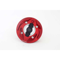 APRILIA TRAPPE A ESSENCE EVOTECH 1-5 DE TOUR - Couleur vis de trappe à essence : SILVER, Couleur bouchon intérieur de trappe : NOIR MAT, Couleur extérieur de trappe : OR