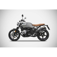 Echappement hardy inox BMW r BMW R Nine T scrambler Zard - Options : noir, Matière : inox, Embout : embout inox, Version : homologué