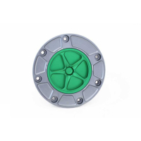HONDA TRAPPE A ESSENCE A VISSER - Couleur extérieur de trappe : SILVER, Couleur bouchon intérieur de trappe : VERT