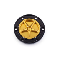 APRILIA/BENELLE/DERBI/KTM-MOTO GUZZI/MV AGUSTA/TRIUMPH TRAPPE A ESSENCE A VISSER - Couleur bouchon intérieur de trappe : NOIR MAT, Couleur extérieur de trappe : OR