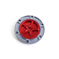 APRILIA/BENELLE/DERBI/KTM-MOTO GUZZI/MV AGUSTA/TRIUMPH TRAPPE A ESSENCE A VISSER - Couleur extérieur de trappe : NOIR, Couleur bouchon intérieur de trappe : OR