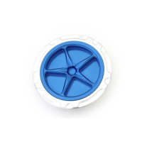 BMW S1000R / S1000RR TRAPPE A ESSENCE A VISSER - Couleur bouchon intérieur de trappe : BLEU, Couleur extérieur de trappe : SILVER