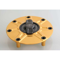 HONDA TRAPPE A ESSENCE EVOTECH 1-5 DE TOUR - Couleur vis de trappe à essence : OR, Couleur bouchon intérieur de trappe : VERT, Couleur extérieur de trappe : OR