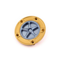 DUCATI / MOTO MORINI TRAPPE A ESSENCE A VISSER - Couleur extérieur de trappe : NOIR, Couleur bouchon intérieur de trappe : OR