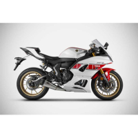 LIGNE COMPLETE ZARD 2 EN 1 YAMAHA R7 - Version : racing, Options : noir, Matière : inox, Embout : embout inox