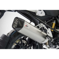 Echappement inox BMW R1250GS Zard - Options : sans option, Matière : titane, Embout : embout carbone, Version : homologué 