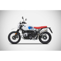 SILENCIEUX ZARD HIGH LIMITED INOX BMW R NINE T - Options : noir, Matière : inox, Embout : embout inox, Version : homologué 