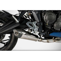 LIGNE COMPLETE 3 EN 1 ZARD INOX  TRIUMPH TIGER SPORT 660 - Options : sans option, Version : homologué, Embout : embout carbone, Matière : inox