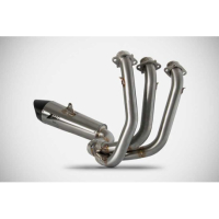 LIGNE COMPLETE ZARD TRIUMPH TIGER SPORT 660 - Options : noir, Matière : titane, Embout : embout carbone, Version : homologué