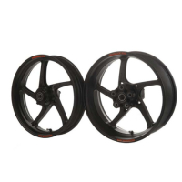 ROUE ARRIERE 17 X 6 ALUMINIUM FORGE PIEGA R POUR PISTE OZ BMW M1000RR K66 - Couleur : NOIR MAT